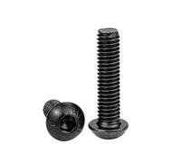 EEEBLBXNQ Vis À Tête De Bouton Six Pans Creux, en Acier Au Carbone Qualité 10.9, M4-M6 Rondes, for Vélo Route, Moto Montagne, 20 Pièces(60mm,M6 10pcs)