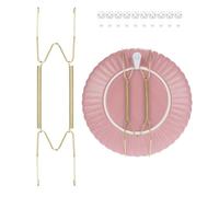 EEEKit 10PCS Porte Assiettes Invisibles, 10 Pouces Accroche Assiette Murale, Support Assiette Decorative avec Patère pour Décoration Intérieure