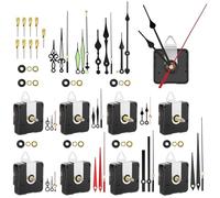 EEEKit 9 Pièces Mécanisme De Mouvement D'Horloge Avec 12 Paires Différentes Horloge Aiguilles, EEEKit Quartz Silencieux Mecanisme Mouvements Pour Horloge À Pile