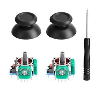 EEEKit Joystick Analogique 3D de Remplacement pour Manette, Module Capteur de Joystick avec Tournevis pour PS4 Slim, Kit de Réparation de Thumbsticks Compatible avec Sony PS4
