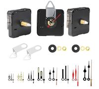 EEEKit Kit de Mécanisme d'Horloge, 3 Pièces Mouvement d'Horloge Silencieux avec 8 Paires de Petites Aiguilles pour Réparation