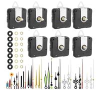 EEEKit Mécanismes d'Horloge de Remplacement, 7 Mouvements à Quartz à Pile avec 10 Ensembles d'Aiguilles pour Réparation (Tige 13/15/22 mm)