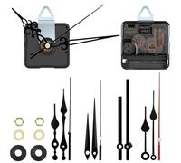 EEEKit Mécanismes Silencieux de Pendule Alimentés par Piles, 2 Moteurs Quartz de Remplacement avec 5 Ensembles d’Aiguilles pour Réparation DIY d’Horloge (Arbre de 22 mm)