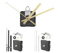 EEEKit Mouvements d'Horloge Murale Silencieux, 3PCS Mouvements à Quartz de Remplacement, Mécanismes pour Horloge DIY avec 3 Jeux d'Aiguilles pour Réparation