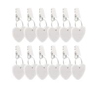 EEfpxwtz Pince à Nappe, Poids de Nappe en métal 12 pièces | Blanc 12 PCS : Nappes sécurisées for dîner, pique-nique
