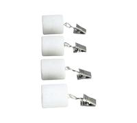 EEfpxwtz Pince à Nappe, Poids de Nappe en Pierre 4 pièces | Multicolore 6,5x3x2,7cm 4 pcs : Repas, Événements, Marchés, Pique-niques, Restauration(White)