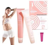 Eeiiey Silklip Kit d'épilation faciale, Glide & Go, formule hydratante, application rapide et facile, unisexe adulte, 20 g x 2, durée de conservation de 3 ans