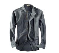 EEJBYTDI Chemise Style Japonais Soulona Katana pour Homme, Chemise Soulona Katana, Chemise Style Japonais en Lin de qualité supérieure (XX-Large,Dark Gray)