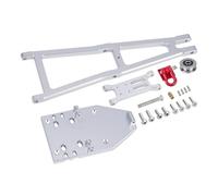 eejinwen 1/10 Voiture Chenille for Capra 1.9UTB Trail Buggy pièces de Mise à Niveau CNC en Aluminium RC dépanneuse dépanneuse Grue Bras kit Simulation(White)