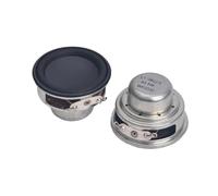 eejinwen 2 pièces 1.5 Pouces Gamme complète Audio HiFi Haut-Parleur 4 ohms 8W Bord en Caoutchouc étanche Haut-Parleur Haut-parleurs Portables