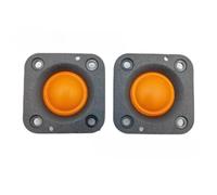 eejinwen 2 pièces 2 Pouces 48MM Tweeter Haut-Parleur 4 ohms 20W Tweeter 20 Core HiFi Membrane en Soie Film de Titane Haut-Parleur aigu Home cinéma(Orange)