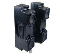 eejinwen 2Pcs 1.75 inch Full Range Speaker Dual Bass Radiator Stereo Box Mini Passive Loudspeaker Audio Modification