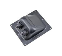 eejinwen Boîte de jonction de Haut-Parleur de scène en Fer, boîte Professionnelle, Plaque de câblage, tête XLR Double tête ohmique 161mm x 135mm, Nouveau(1pc)