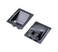 eejinwen Boîte de jonction de Haut-Parleur de scène en Fer, boîte Professionnelle, Plaque de câblage, tête XLR Double tête ohmique 161mm x 135mm, Nouveau(2pcs)