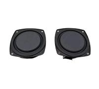 eejinwen Caisson de Basses Ultra-Fin en néodyme, 74mm, 3 Pouces, 20W, 6Ohm, 2 Haut-parleurs de Basse à Profil Bas, Fil coupé/extrémité Nue