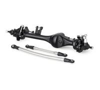 eejinwen Ensemble d'essieu Droit en Aluminium F10T, for Chenille axiale SCX10 II et VS4-10 RC(Front Axle Black)