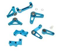 eejinwen Kit de pièces de Rechange métalliques for Voiture RC for Tam-iya TD4 1/10 : Arbre de Transmission, Support de servo, Pont de Direction, Bras de Direction et Accessoires.