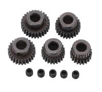 eejinwen Lot de 5 pignons de Moteur 48DP, Trou d'arbre de 5 mm, 20T, 22T, 24T, 26T, 28T, for Camion télécommandé Mon-Ster 1/10