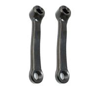 eejinwen Manivelle de vélo d'appartement 127 mm, Trou carré en Fer, pédale Gauche/Droite, bielle de Connexion for vélo de Sport en Salle(Left Right Crank)