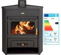 EEK A - Poêle à bois Poêle à eau Cuisinière Chauffe-eau Prity AM W12 12+4 kw.