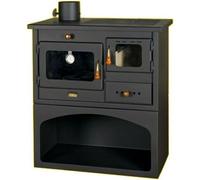 EEK A Poêle de cuisine à bois Prity 1P34, cheminée à gauche - 10.1 kw