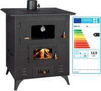 EEK A - Poêle de cuisine Poêle à bois Cuisinière en fonte Top Prity 1P50 R 14kw