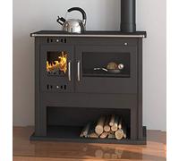 Victoria Viki Lux Four de cuisine à bois Noir 10,5 kW