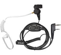 EEK009 Walkie Talkie Earphone,Invisible Acoustic Tube Surveillance Earphone with Coil Compatible with JUCJET RT24 RT27 RT619 RT5R 2 Pin Safety Helmet (1 Piece)