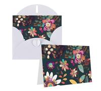 Eekstdbn Cartes de vœux colorées Boho Floral avec toutes les occasions cartes d'invitation, carte de vacances, carte d'anniversaire