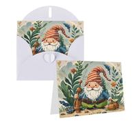 Eekstdbn Cartes de vœux de Noël avec nain de Noël avec cartes d'invitation, carte de vacances, carte d'anniversaire