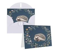 Eekstdbn Cartes de vœux mignon petit hérisson carte de vœux avec toutes les occasions cartes d'invitation, carte de vacances, carte d'anniversaire