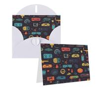 Eekstdbn Cartes de vœux pour jeux vidéo - Carte de vœux avec toutes les occasions - Carte d'invitation, de vacances, d'anniversaire de mariage
