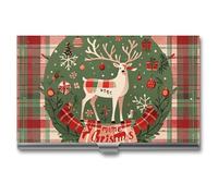 Eekstdbn Étui à cartes de visite vintage en bois pour homme ou femme avec fermeture à pression pour cartes de crédit pour réunions d'affaires