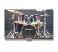 Eekstdbn Étui pour cartes de visite pour homme ou femme avec boutons-pression - Porte-nom portable pour cartes de crédit - Pour une utilisation en réunion d'affaires