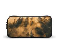 Eekstdbn Trousse à crayons chaude en forme de sapins de pin - Organiseur de papeterie de bureau - Simple et robuste - Fermeture éclair - Portable - Sac multifonction pour le bureau, les voyages