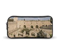 Eekstdbn Trousse à crayons Israel at The Tower of David - Organiseur de papeterie de bureau simple et robuste - Fermeture éclair - Portable - Sac à crayons multifonction pour le bureau et les voyages