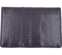 EEL Étui pour cartes de crédit en cuir peau d'anguille #E324, violet, 4” x 3”, Étui portefeuille pour cartes