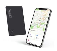 Eelexa Carte de Suivi de Portefeuille Rechargeable - Fonctionne avec Apple Find My (iOS Uniquement), localisateur d'articles pour étiquettes de Bagages, passeports, téléphone, étanche IP68