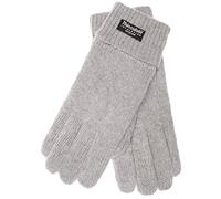 EEM gants tricotés pour femme, laine douce, doublure thermique Thinsulate, gris S/M