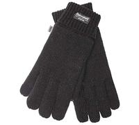 EEM gants tricotés pour femme, laine douce, doublure thermique Thinsulate, noir L/XL