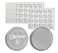 EEMB 200PCS CR2450 Batterie 3V Batterie au Lithium Bouton Piles CR2450 pour Boîte à Clés de Voiture, TéléCommande