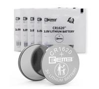 EEMB 5 Pack CR1620 Batterie 3V Batterie au Lithium Bouton Coin Batterie 1620 ECR1620, DL1620 pour Montre, Boîte à Clés, Calculatrice, Téléommande de Voiture, Jeux Mobiles, Jouets