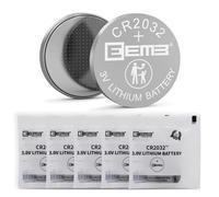 EEMB 5 Pack CR2032 Batterie 2032 Batterie 3V Lithium Bouton Batterie 3V 240mah 2032 Batterie Durable pour IOT Voiture clé à Distance air Tag Montres et étiquettes électroniques d'étagère