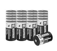 EEMB ER14250 Lot de 20 Piles au Lithium 1/2AA 3,6 V - Non Rechargeables, Longue durée de Vie pour domotique, alarmes, etc
