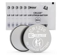 EEMB Lot de 6 piles bouton au lithium CR1220 3 V DL1220 BR1220 pour thermomètre, télécommande, montre, calculatrice, carnet de notes électronique, jeu mobile