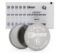 EEMB Lot de 6 piles bouton CR2430 3 V au lithium 2430 DL2430 BR2430 pour télécommandes, porte-clés de voiture, bougies électroniques, moniteurs de glucose et appareils intelligents