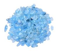 Een Aquarium, een Steen... Pierre concassée en Cristal d'aigue-Marine Multicolore 5-12 mm, Gravier décoratif for Aquarium, jardinière, aménagement paysager(7-9mm500g)