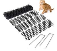 Eeneme Grille d'épinage contre les chats, répulsif pour animaux de compagnie, jardin anti-chats, 13 x 49 cm