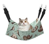 eeprty Hamac mignon pour animal domestique motif loutre de dessin animé, hamac chaud pour animal domestique, tapis de lit doux à suspendre pour chat