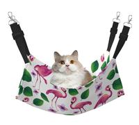 eeprty Hamac pour animal domestique Flamingo avec feuilles vertes - Hamac chaud pour animal domestique - Doux à suspendre - Pour l'hiver